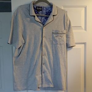 Men's Dog Supply Brand Button Down Lounge Set
